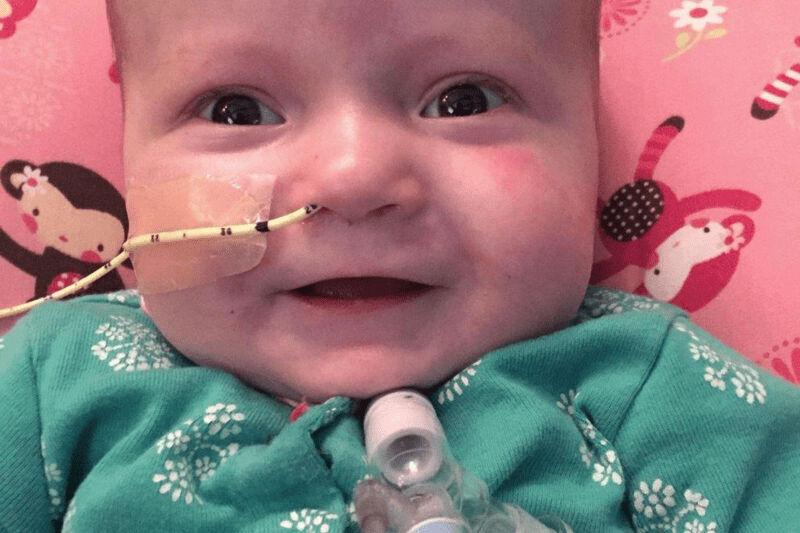 medically fragile infants like toddler with tracheostomy tube